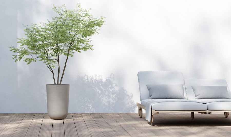 Ταουπέ Γλάστρα στην Βεράντα